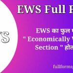 EWS Full Form in Hindi