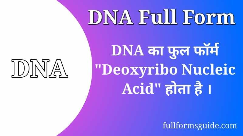 DNA Full Form in Hindi